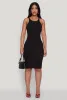 Ribbed Knit Midi Tank Dress sold by Rainbow