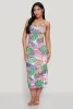 Tropical Print Double Strap Cami Dress sold by Rainbow