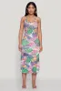Tropical Print Double Strap Cami Dress sold by Rainbow