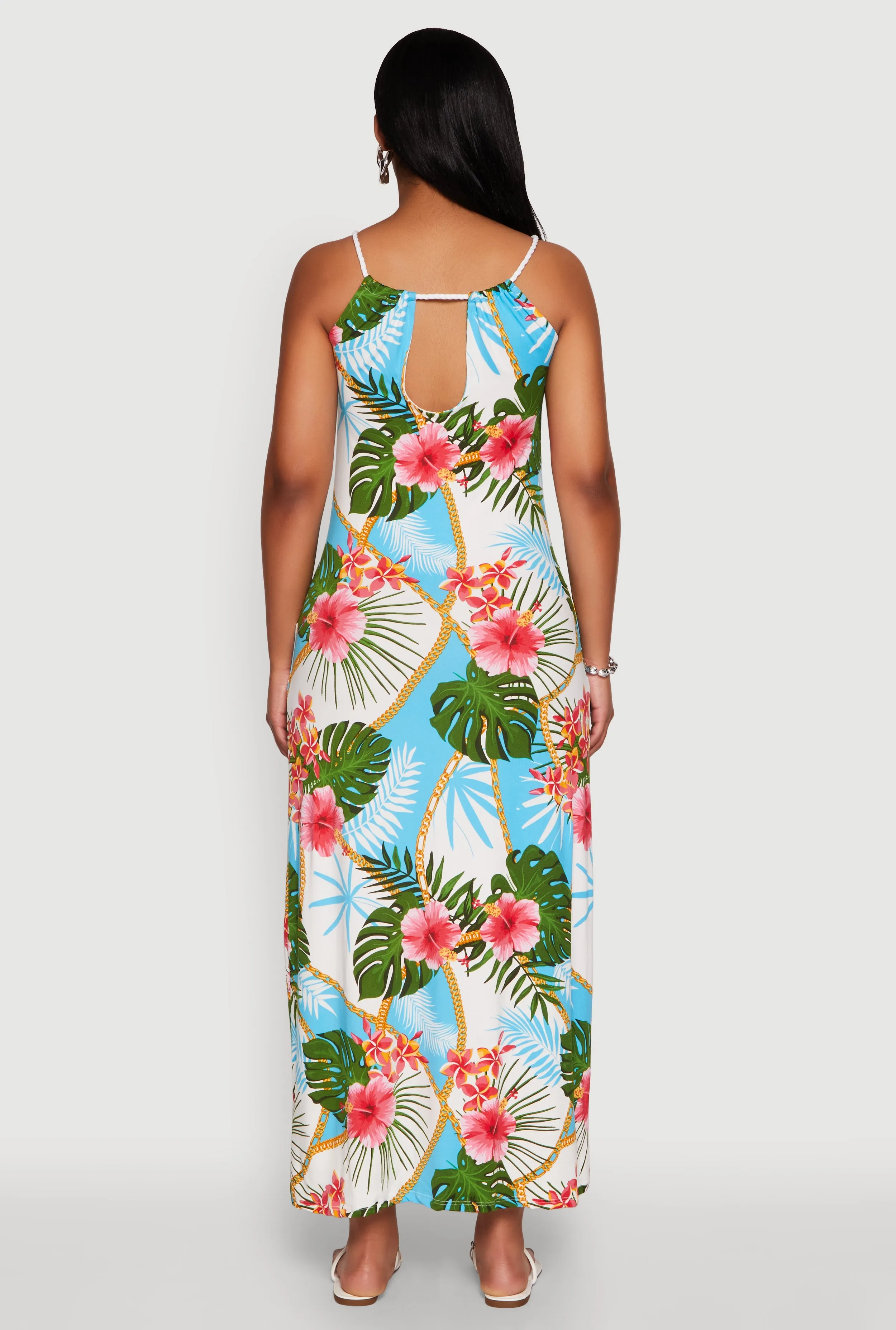 Tropical Chain Print Maxi Sundress sold by Rainbow product image thumbnail 5
