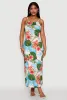 Tropical Chain Print Maxi Sundress sold by Rainbow