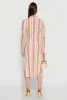 Striped Tie Waist Belted Shirt Dress sold by Rainbow