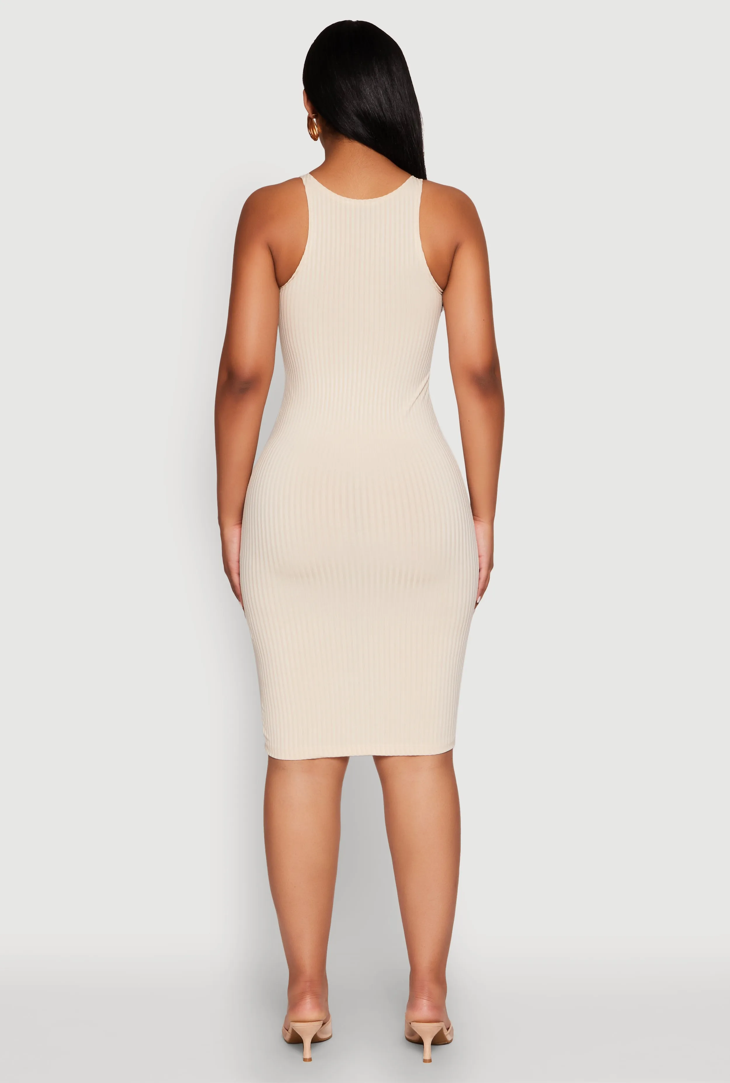 Ribbed Knit Midi Tank Dress sold by Rainbow product image thumbnail 5