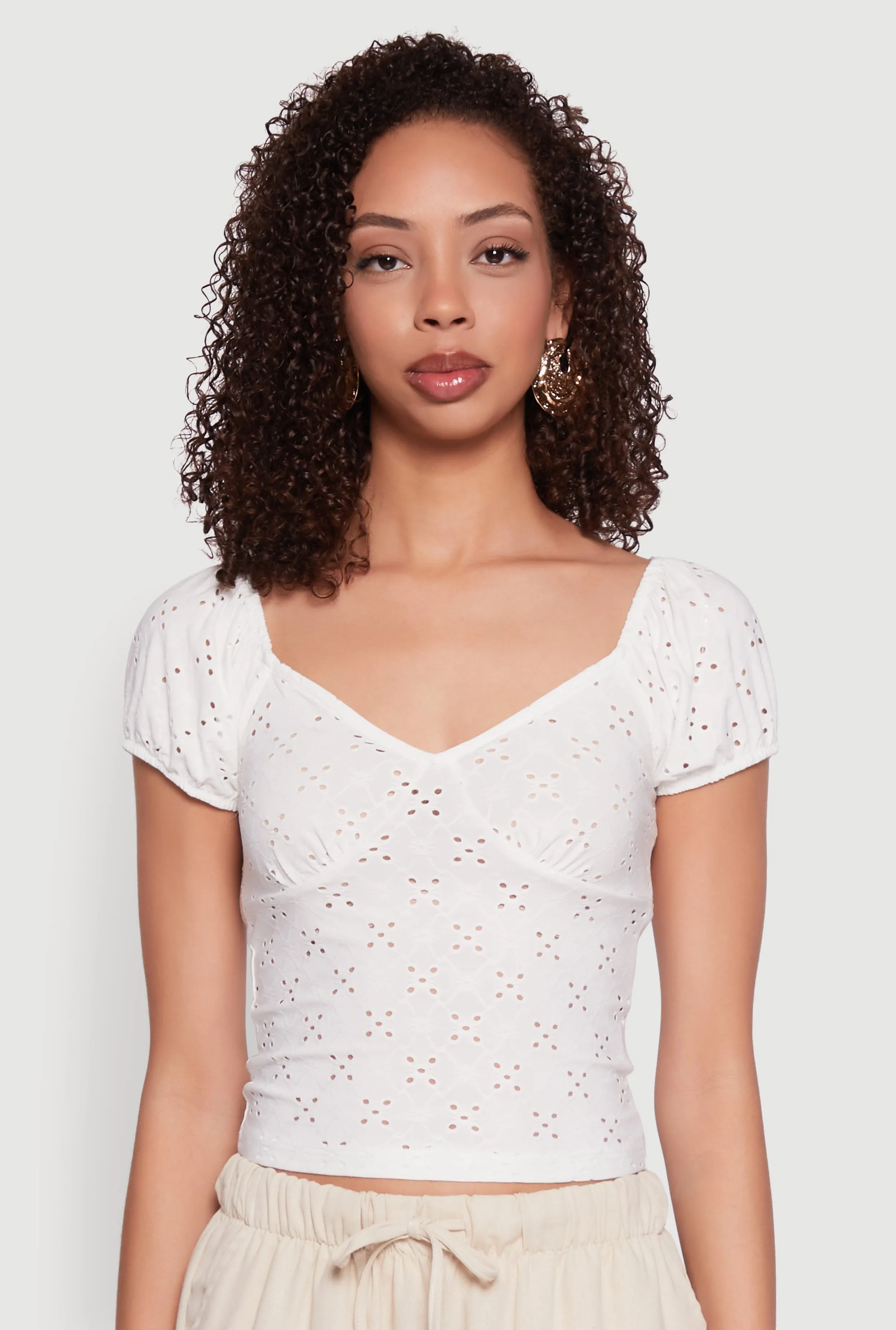 Eyelet Knit Top sold by Rainbow product image thumbnail 2