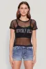 Beverly Hills Fishnet Top sold by Rainbow
