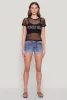 Beverly Hills Fishnet Top sold by Rainbow