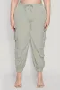 Plus Size Drawstring Cargo Pocket Joggers sold by Rainbow