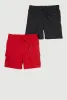 Little Boys Drawstring Waist Sweatshorts 2 Pack sold by Rainbow