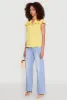 Iris Crepe Knit Flutter Sleeve Blouse sold by Rainbow