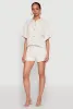 Iris Linen Drawstring Shorts sold by Rainbow