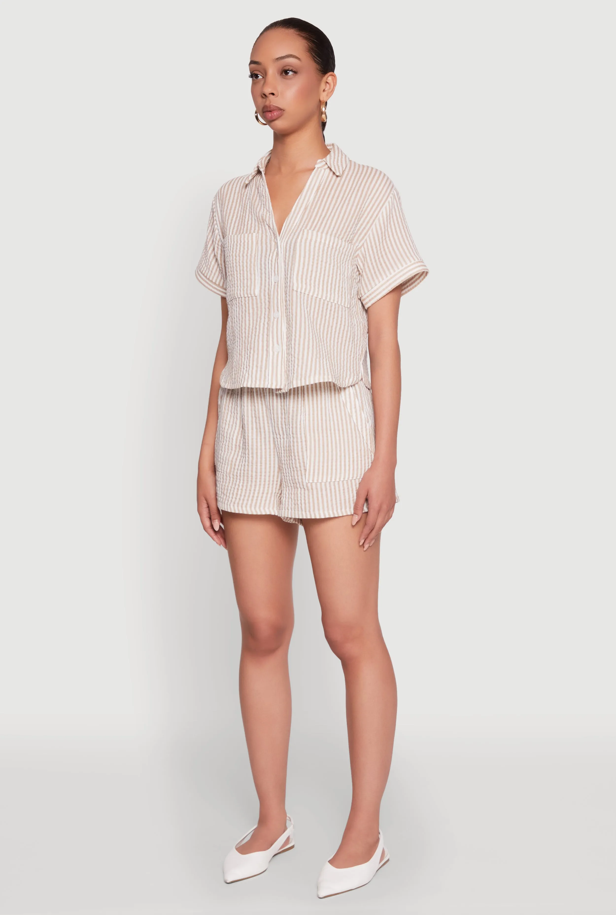 Gauze Knit Striped Shirt sold by Rainbow product image thumbnail 5