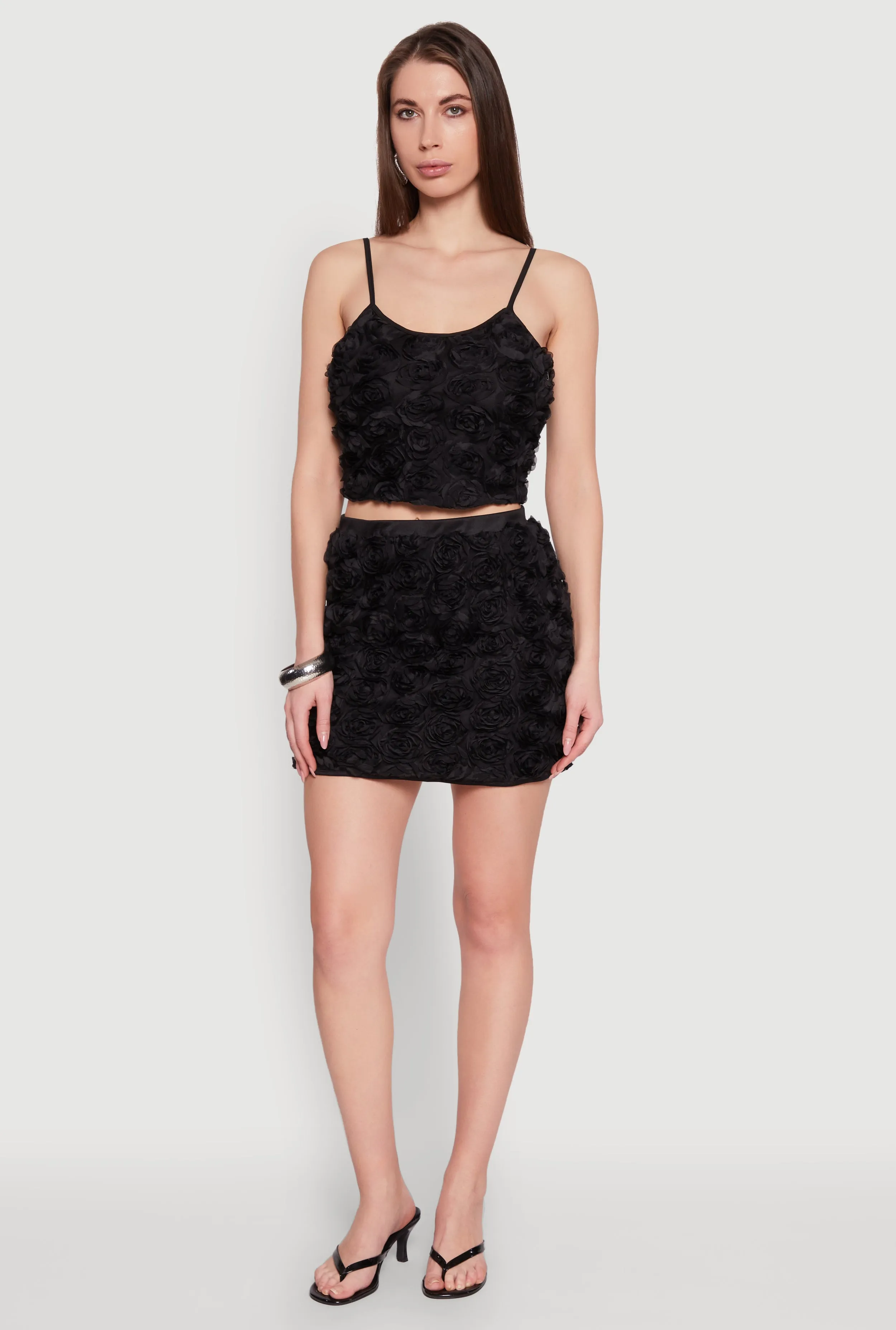 Rose Applique Mini Skirt sold by Rainbow product image thumbnail 2