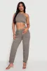 Spoon Jeans Gauze Knit Tie Back Cropped Halter Top sold by Rainbow