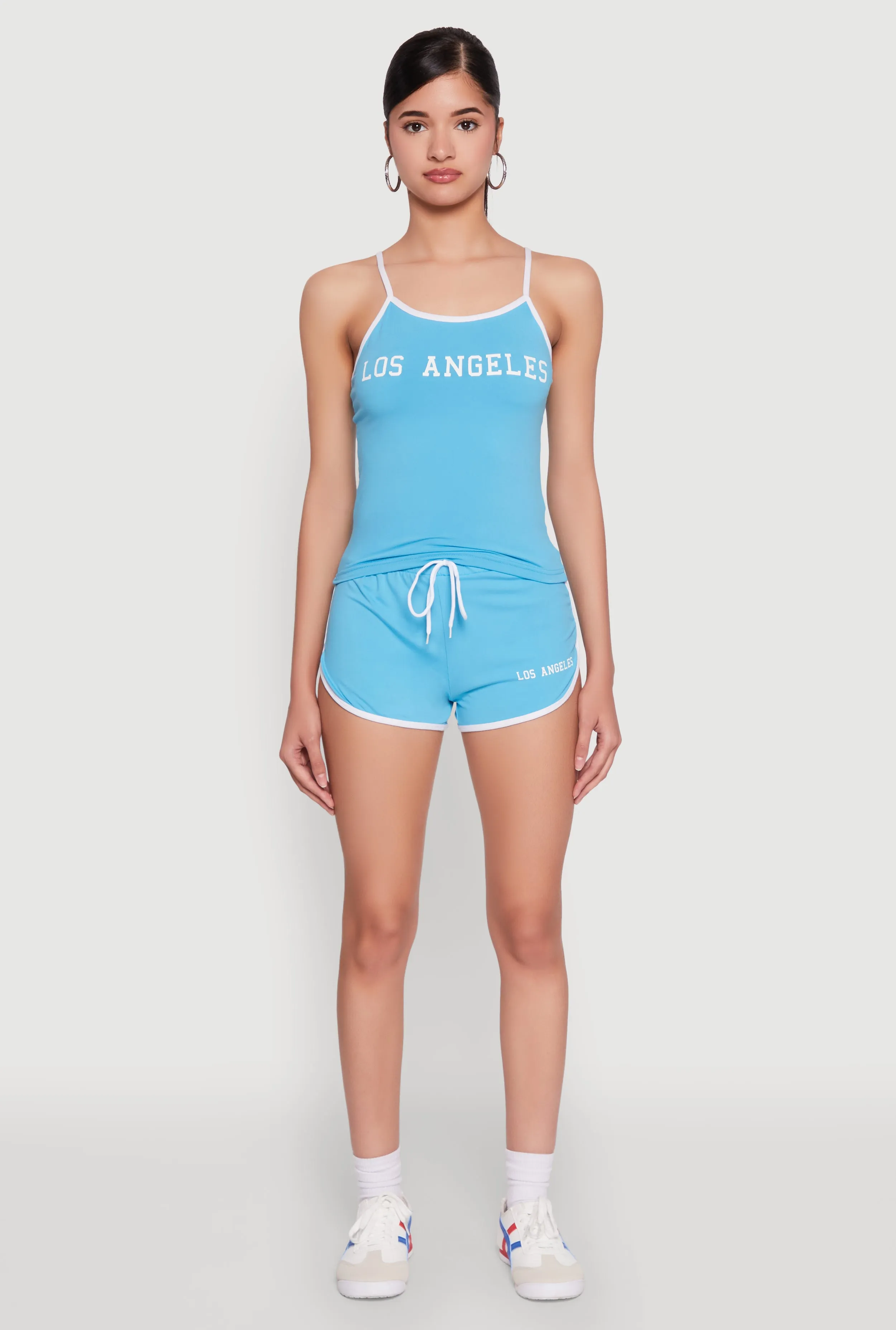 Los Angeles Graphic Contrast Trim Cami sold by Rainbow product image thumbnail 3