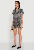 Patterned Button Front Romper sold by Rainbow