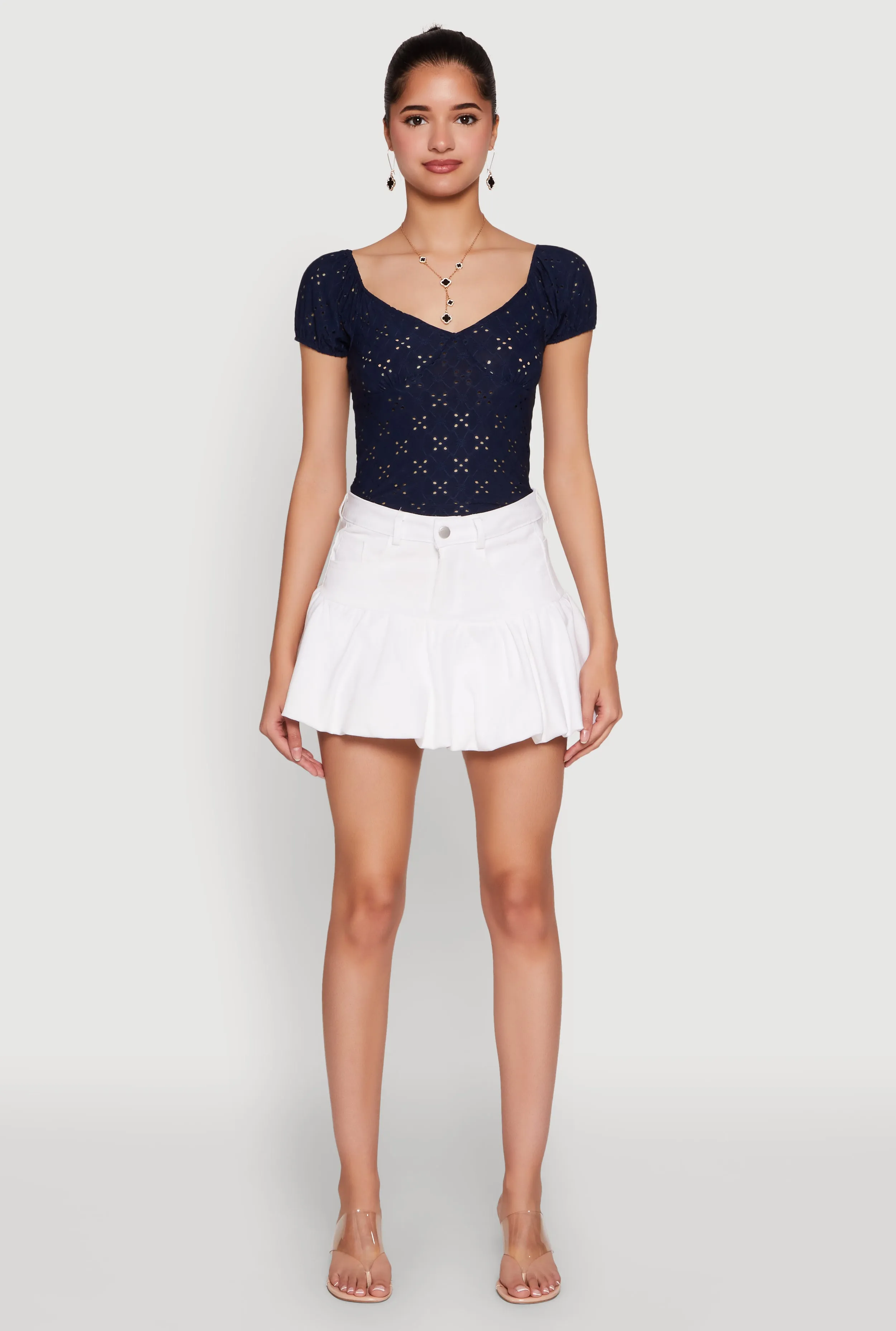 Twill Mini Bubble Skirt sold by Rainbow product image thumbnail 2