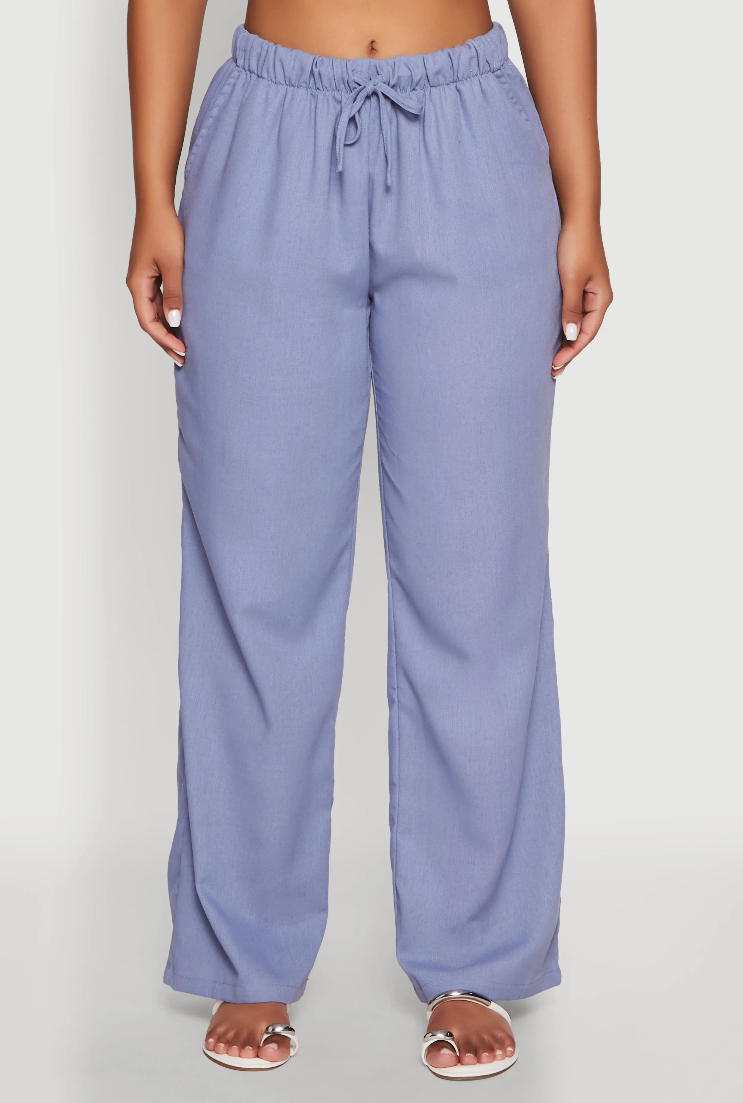 Linen Drawstring Waist Pants sold by Rainbow product image thumbnail 5