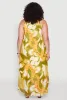 Plus Size Floral Print Keyhole High Low Shift Dress sold by Rainbow