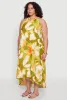 Plus Size Floral Print Keyhole High Low Shift Dress sold by Rainbow