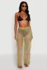 Printed Pattern Ruffle Trim Cover Up Pants sold by Rainbow