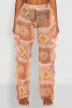 Printed Pattern Ruffle Trim Cover Up Pants sold by Rainbow