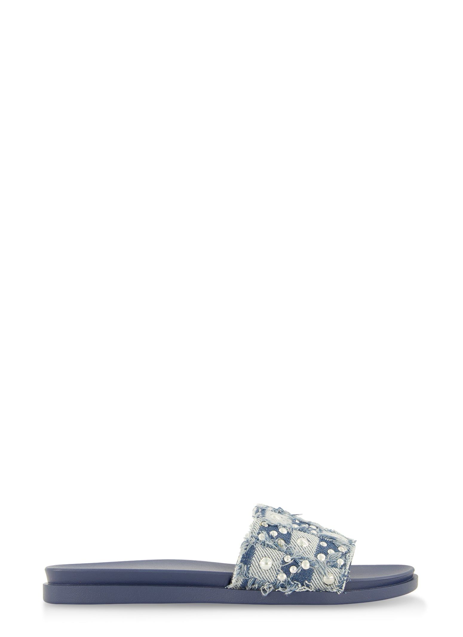 Denim Studded Band Slide Sandals sold by Rainbow product image thumbnail 2