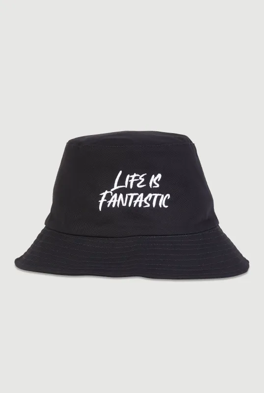 Life Is Fantastic Bucket Hat sold by Rainbow