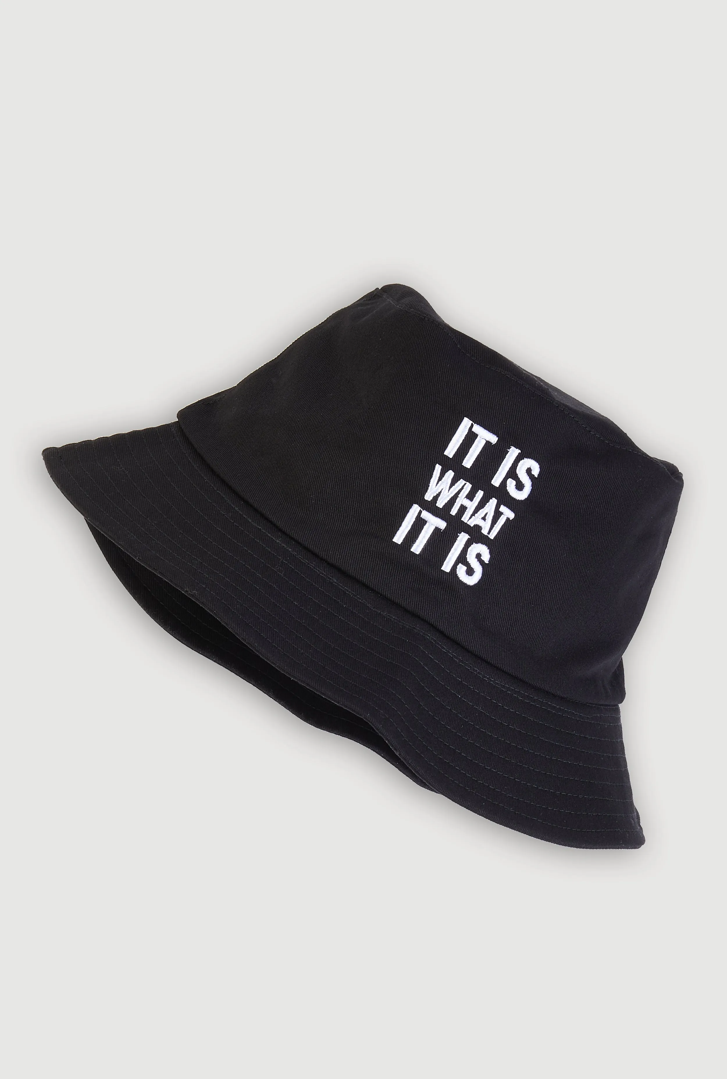 It Is What It Is Embroidered Bucket Hat sold by Rainbow product image thumbnail 5