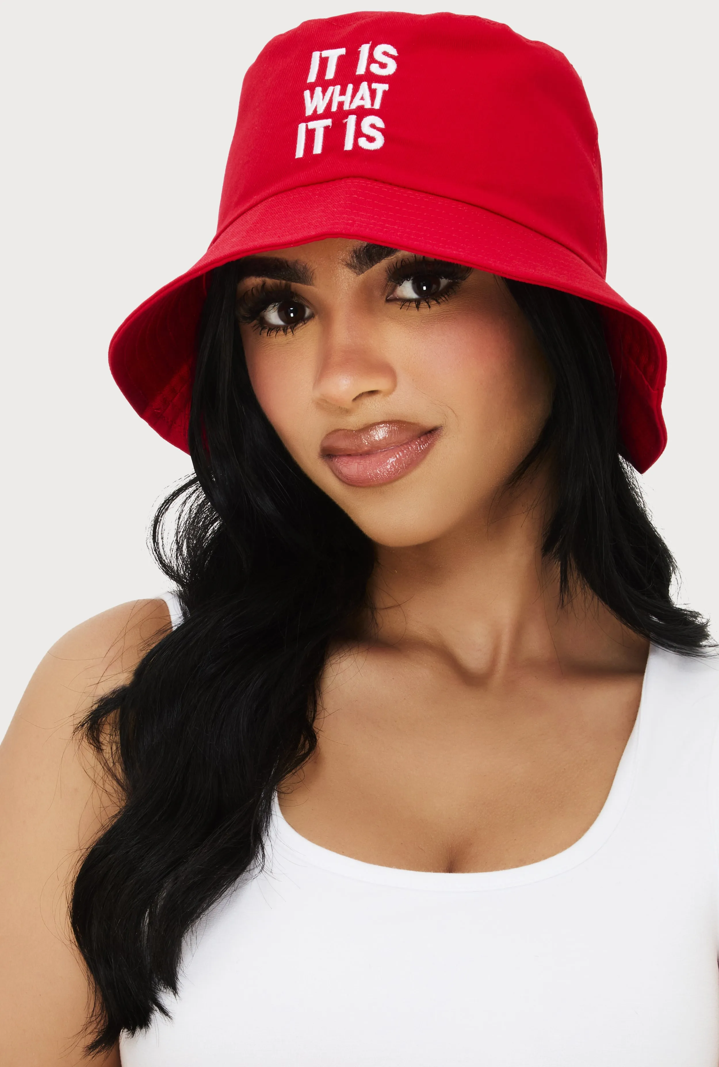 It Is What It Is Embroidered Bucket Hat sold by Rainbow product image thumbnail 2