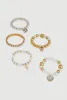 Beaded Rhinestone Charm Bracelets Set of 5 sold by Rainbow