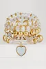 Beaded Rhinestone Charm Bracelets Set of 5 sold by Rainbow