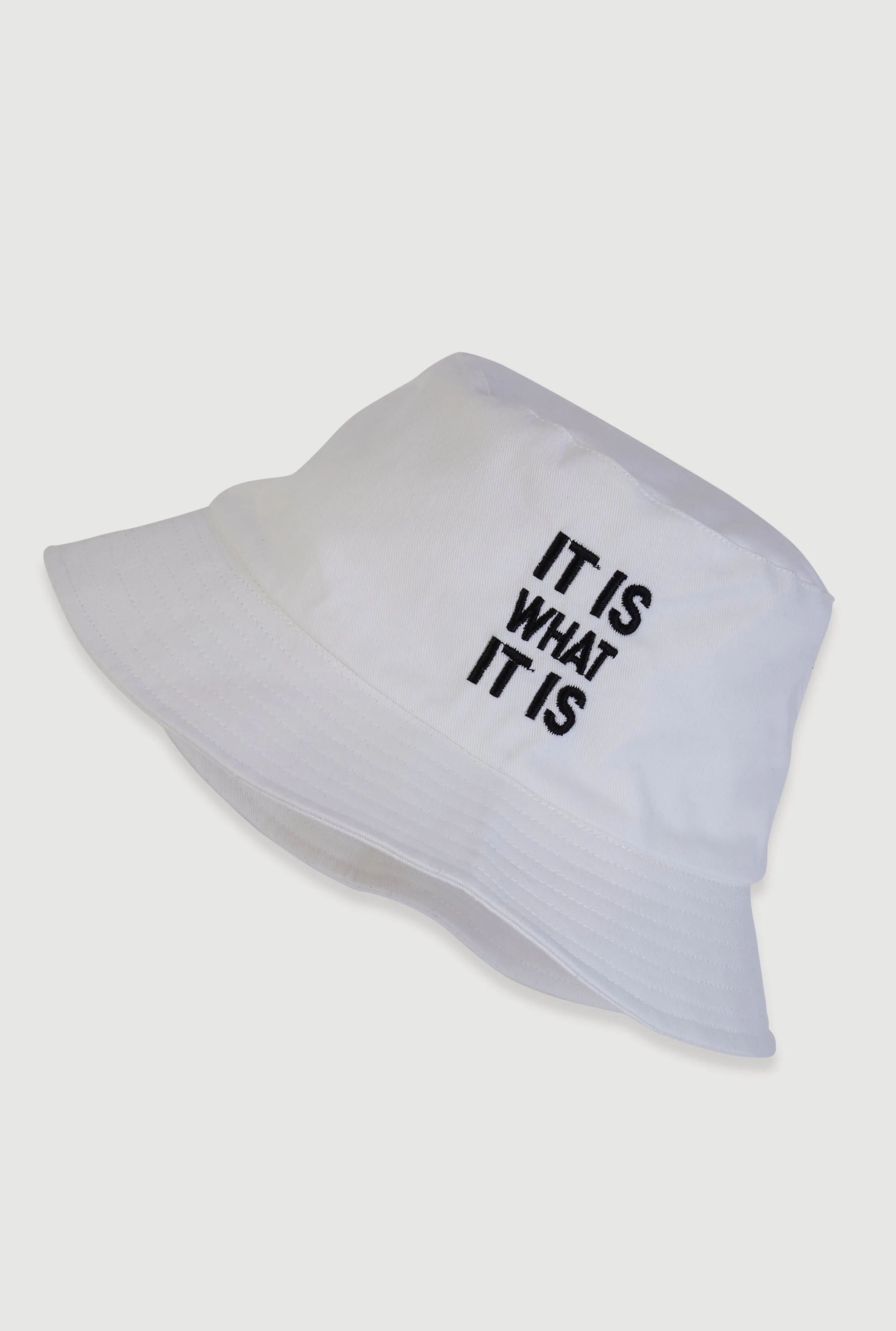 It Is What It Is Embroidered Bucket Hat sold by Rainbow product image thumbnail 5