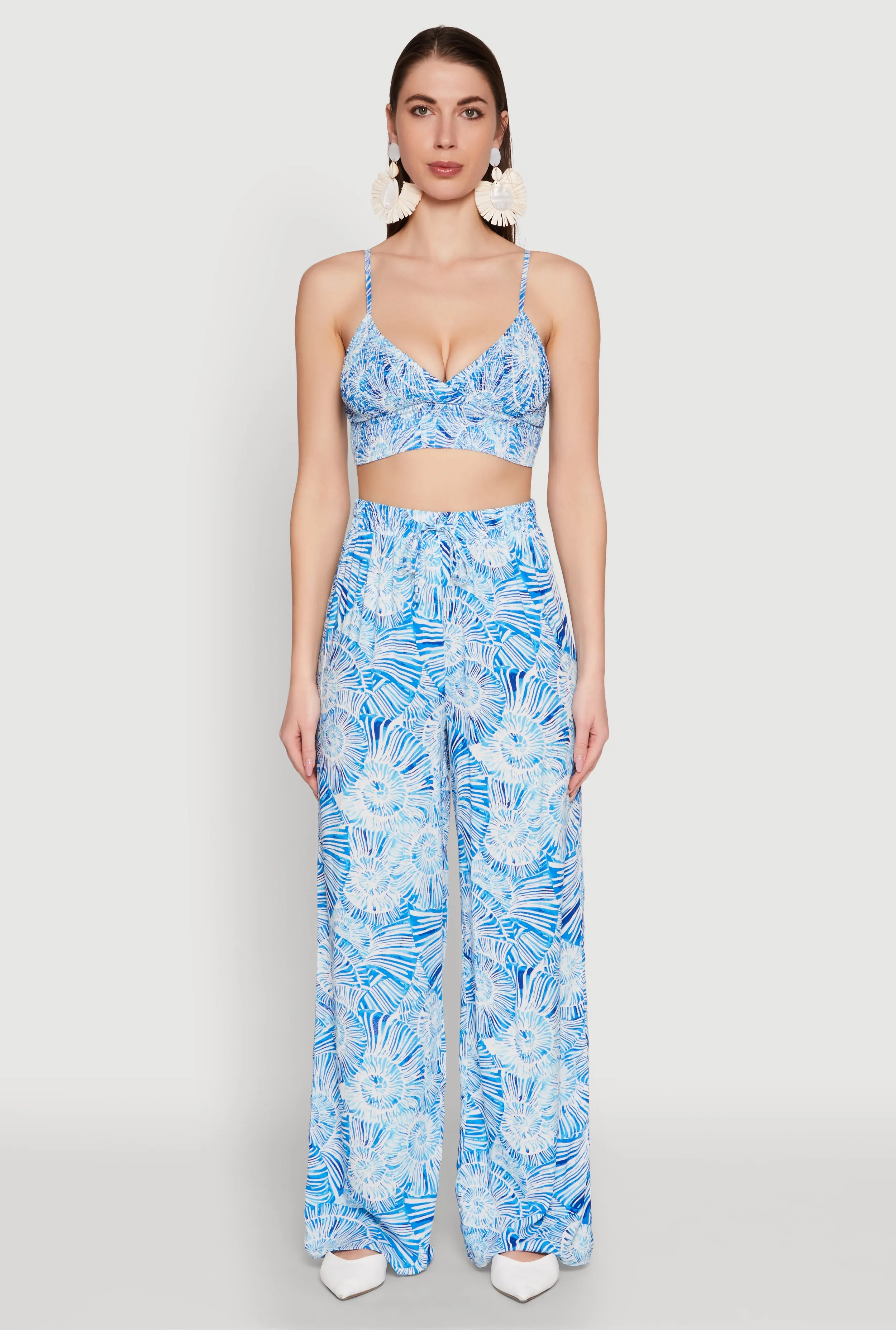 Almost Famous Tropical Print Palazzo Pants sold by Rainbow product image thumbnail 2