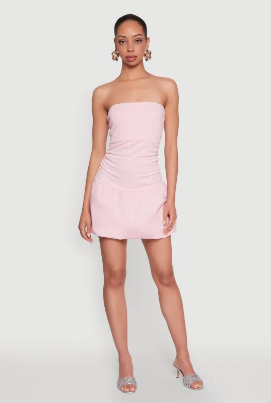 Almost Famous Convertible Bubble Hem Dress sold by Rainbow