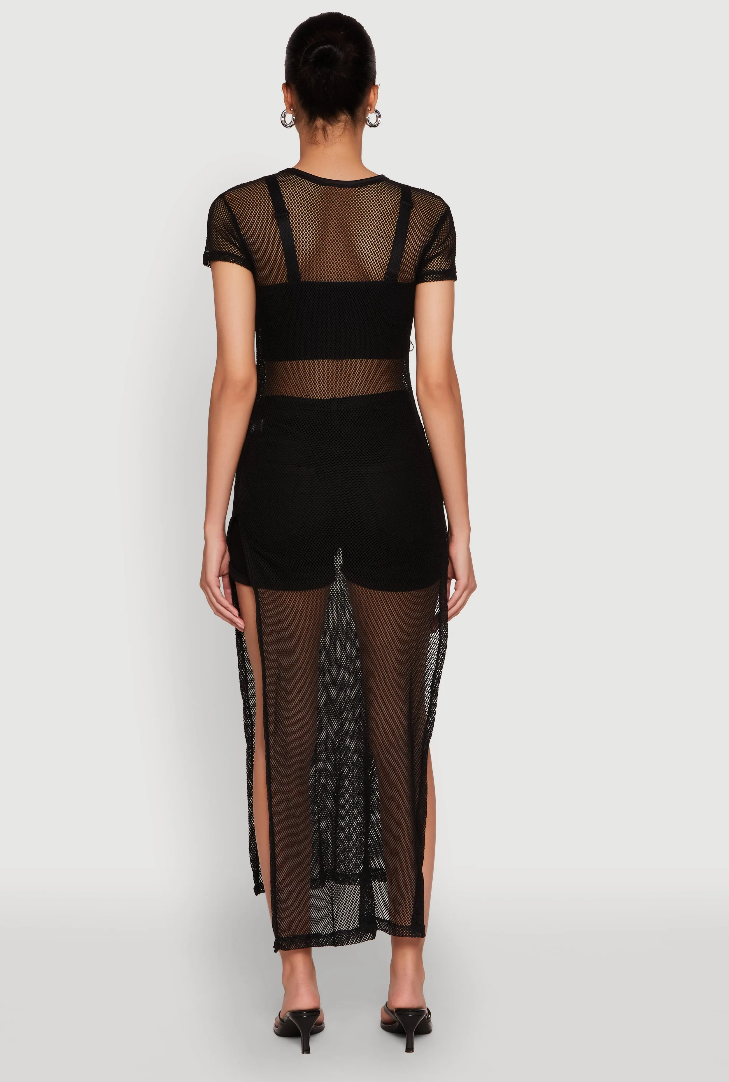 Fishnet LA Graphic Side Slit Maxi Top sold by Rainbow product image thumbnail 5