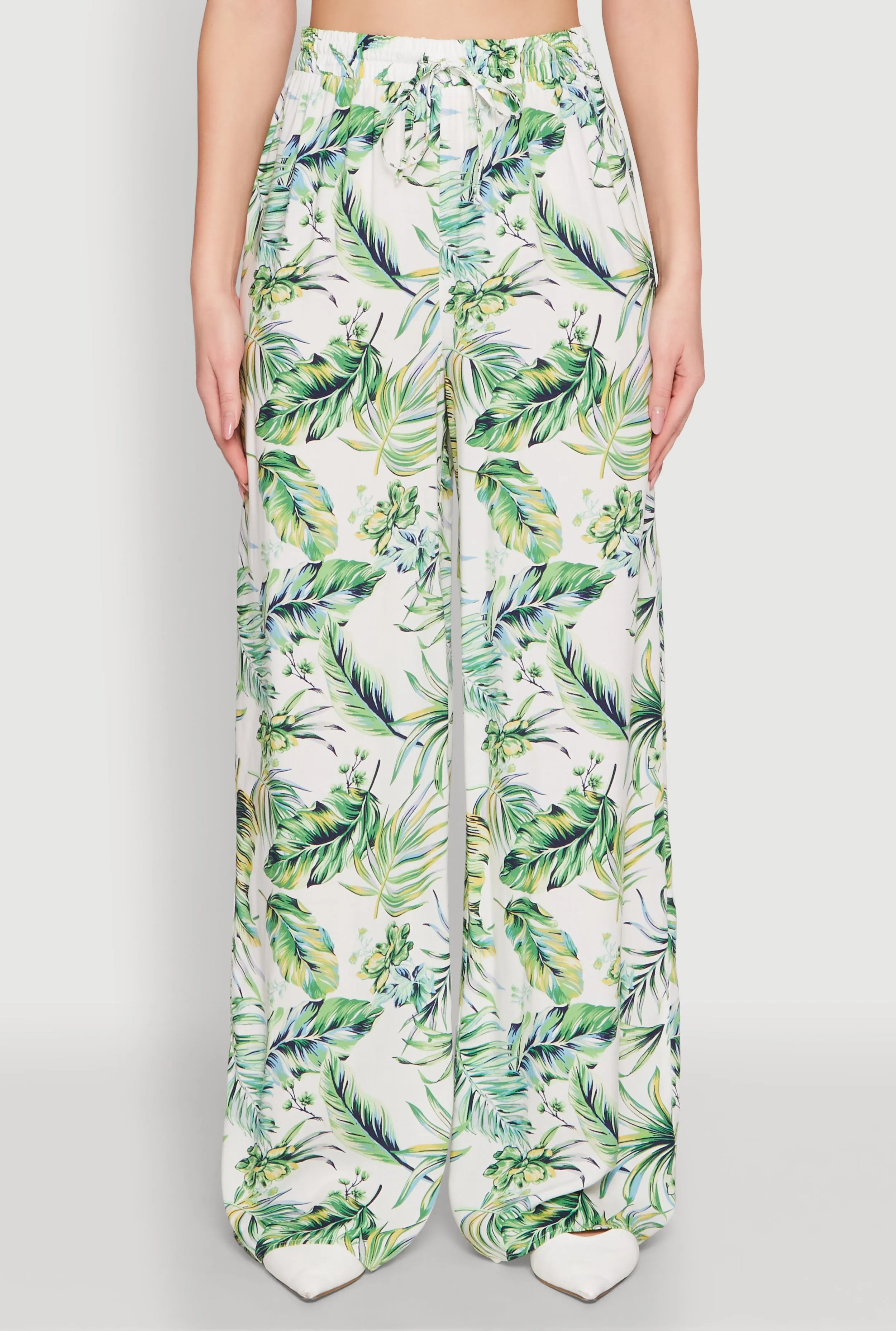 Almost Famous Tropical Print Palazzo Pants sold by Rainbow product image thumbnail 3