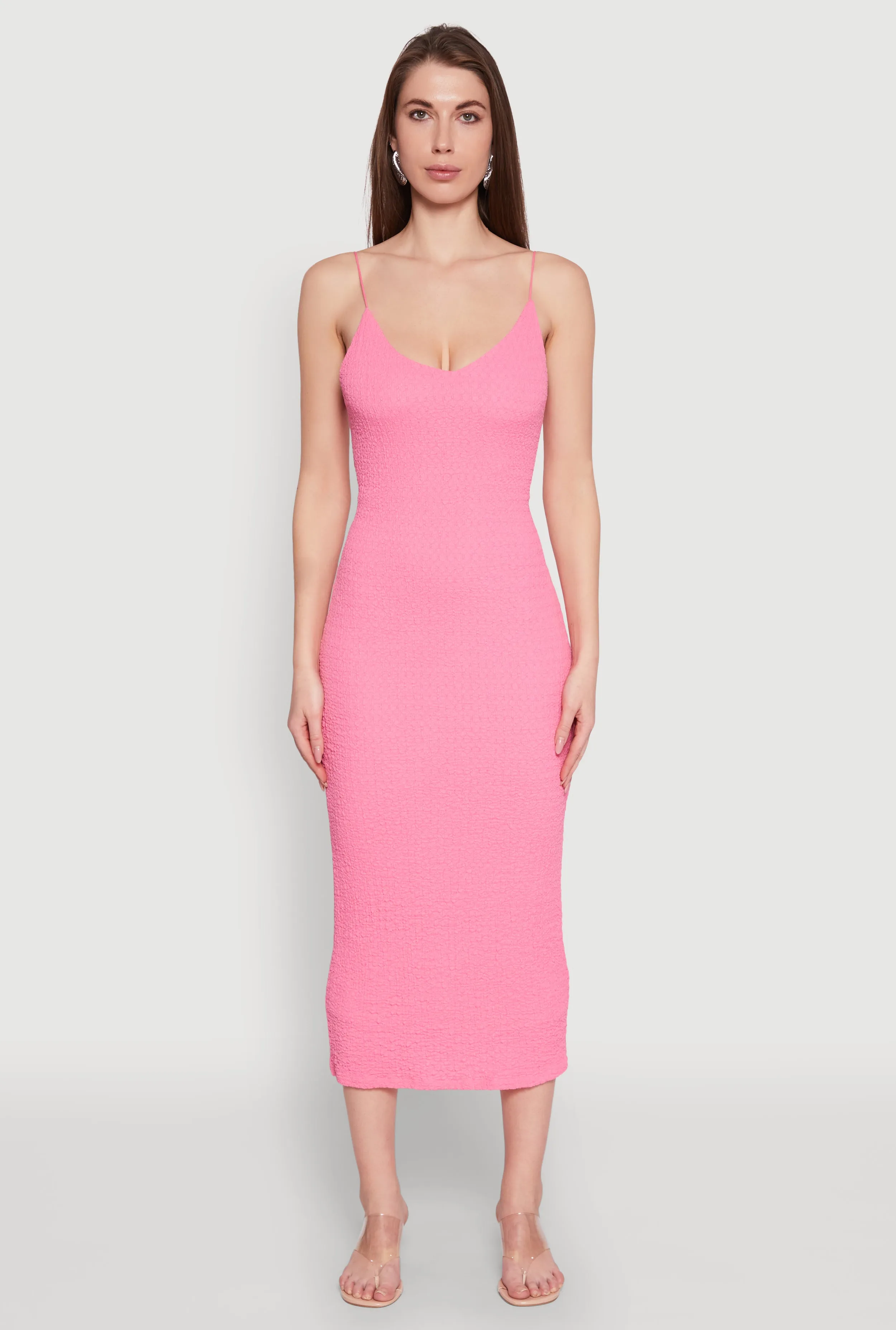 Iris Textured Knit Caged Back Cami Dress sold by Rainbow product image thumbnail 2