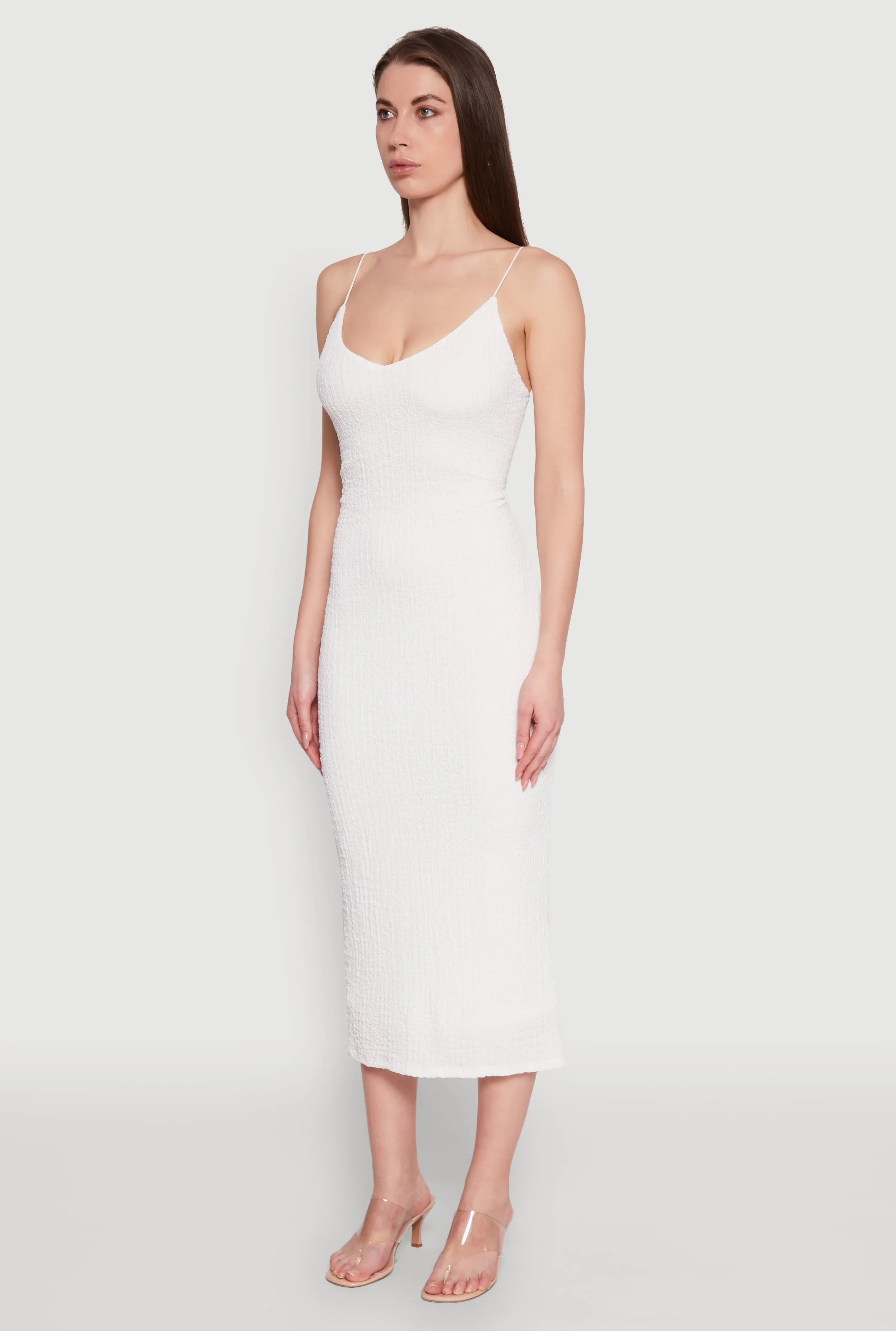 Iris Textured Knit Caged Back Cami Dress sold by Rainbow product image thumbnail 3