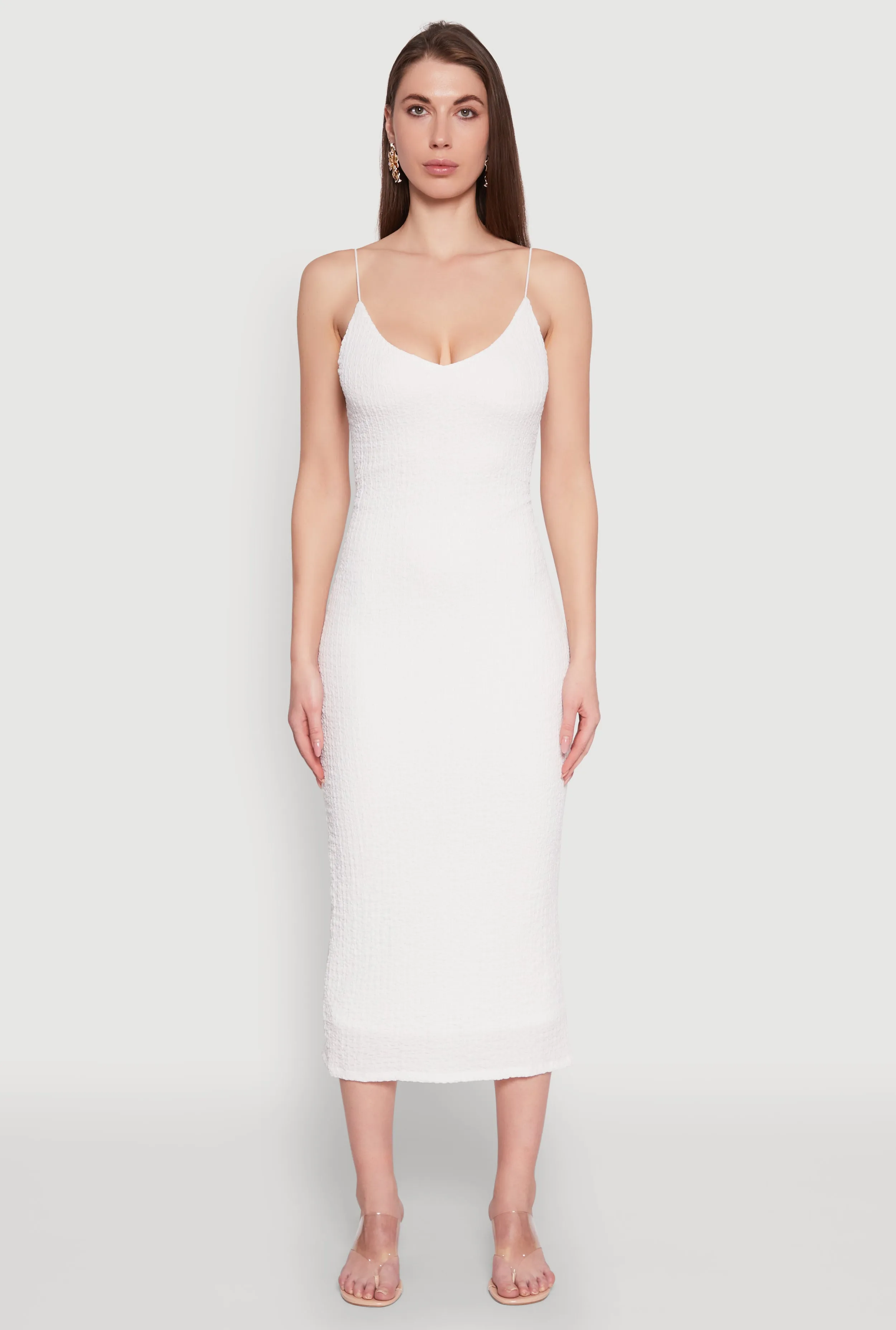 Iris Textured Knit Caged Back Cami Dress sold by Rainbow product image thumbnail 2