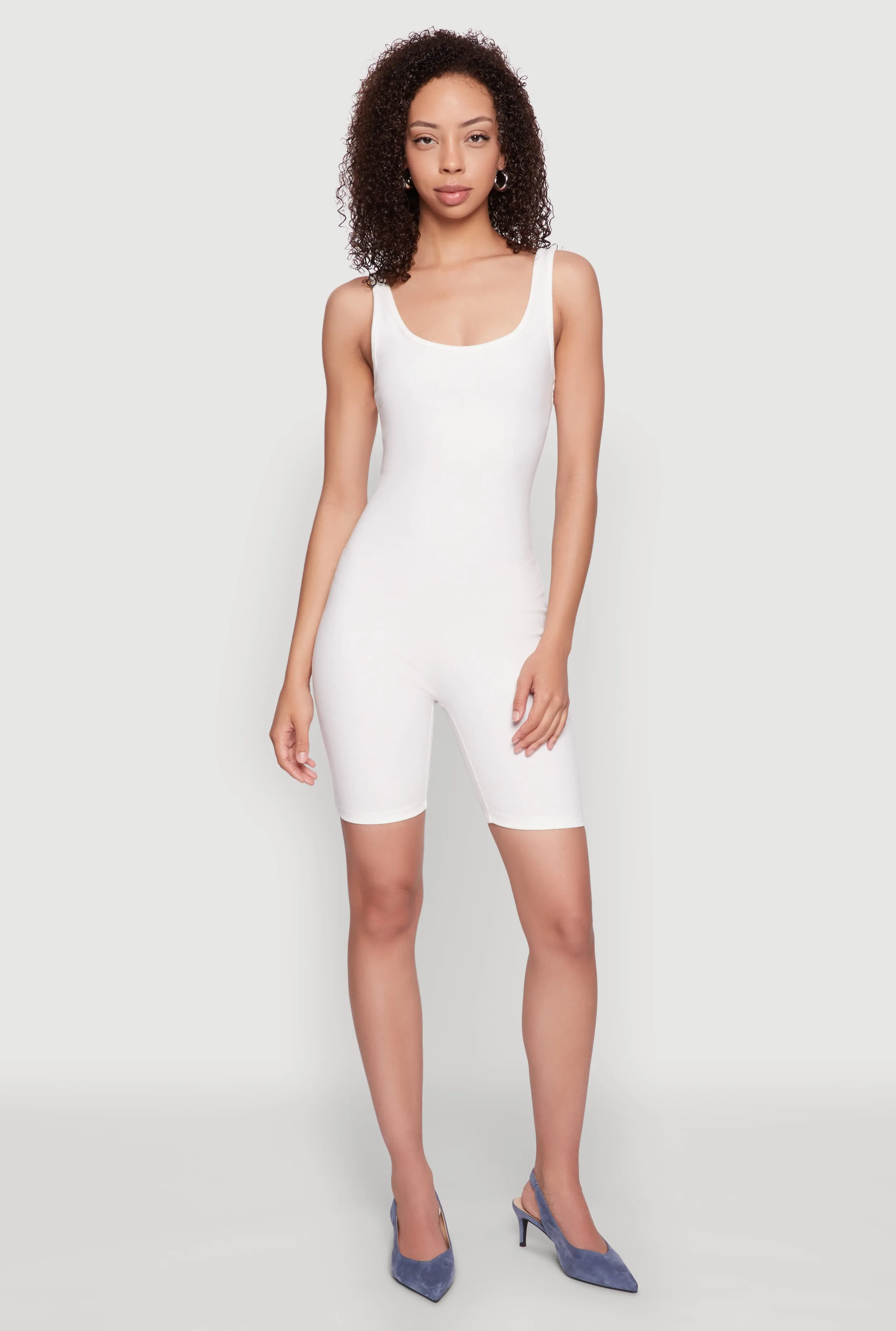 Iris Rib Knit Biker Romper sold by Rainbow