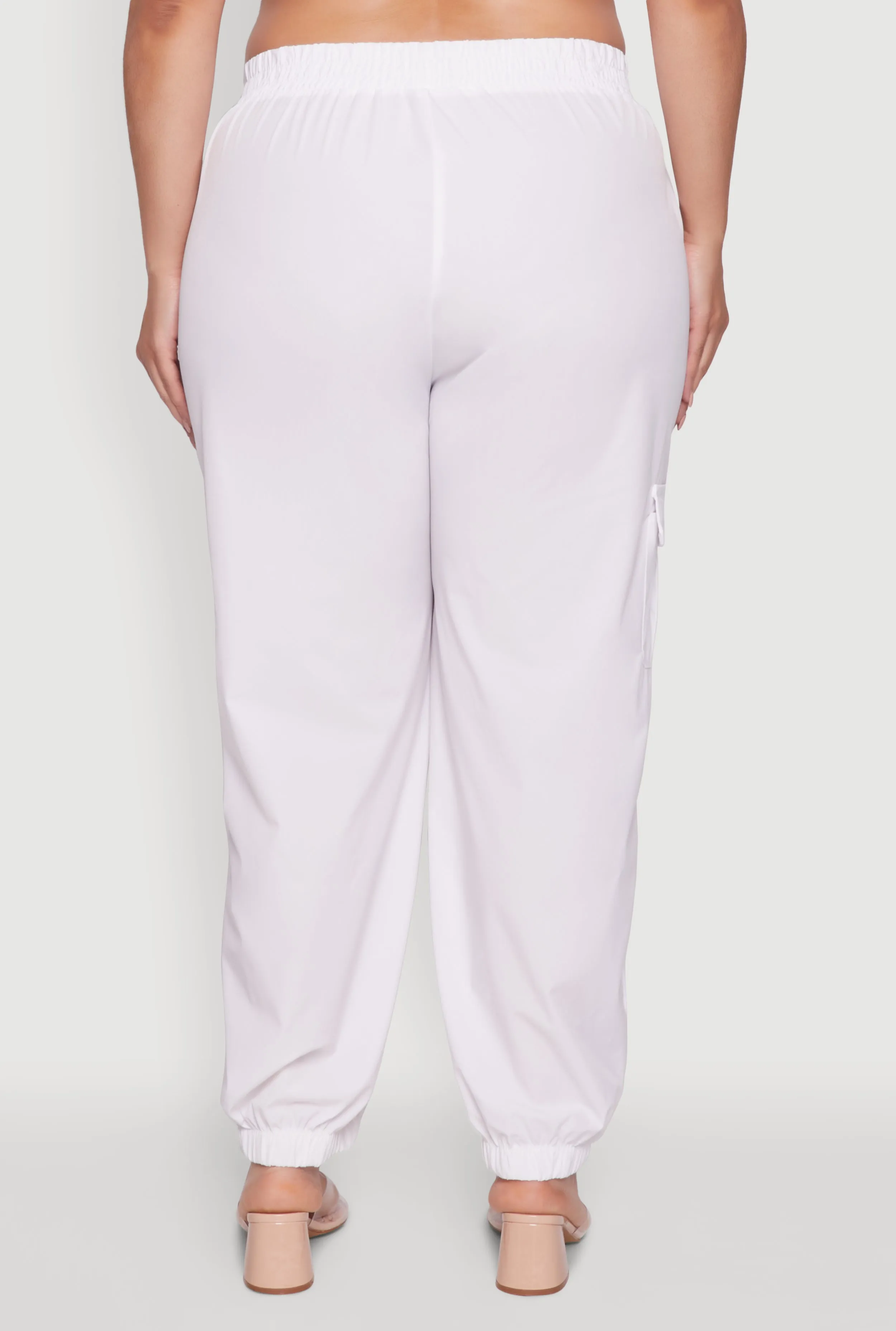 Plus Size Nylon Cargo Joggers sold by Rainbow product image thumbnail 5