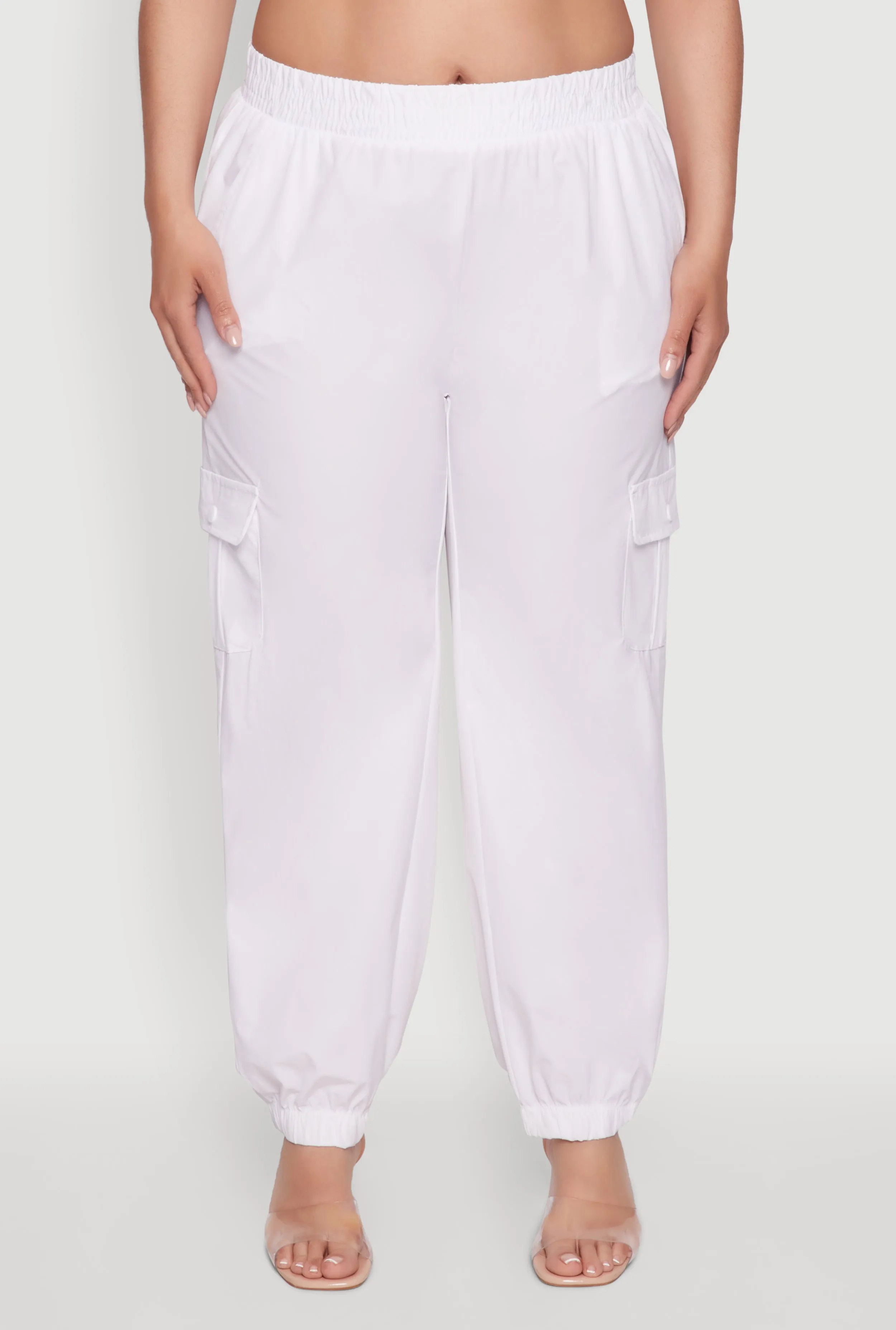 Plus Size Nylon Cargo Joggers sold by Rainbow product image thumbnail 3