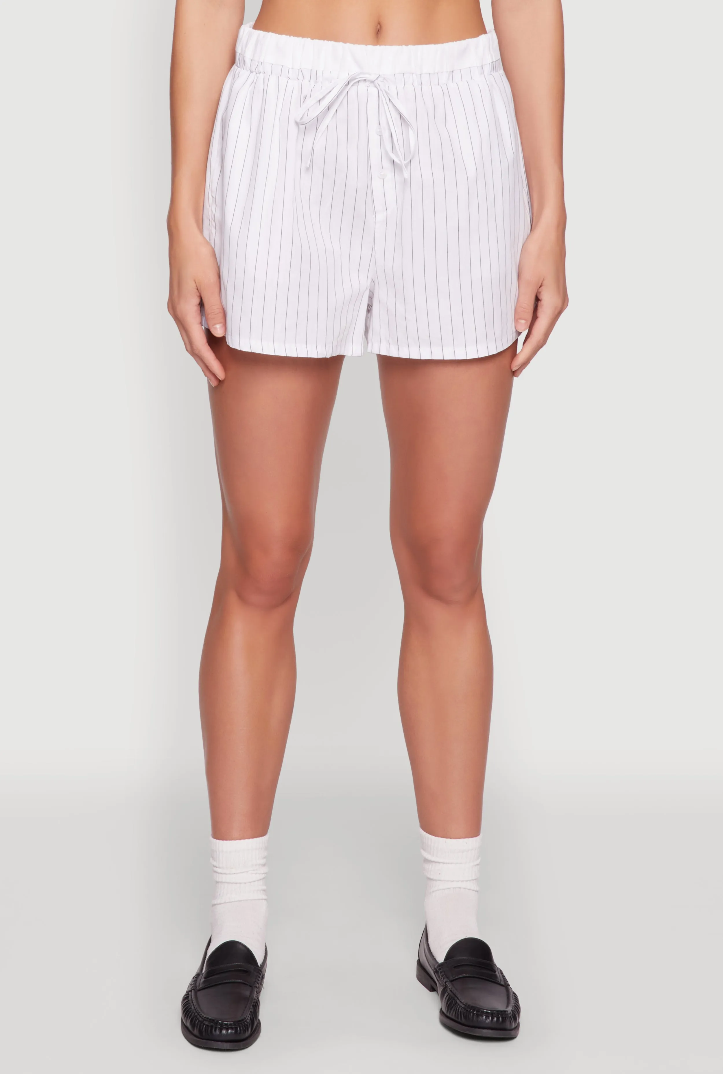 Iris Contrast Trim Pinstripe Shorts sold by Rainbow product image thumbnail 3