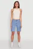 Haute Monde Denim Cargo Bermuda Shorts sold by Rainbow