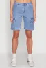 Haute Monde Denim Cargo Bermuda Shorts sold by Rainbow