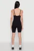Seamless Rib Knit Cami Biker Romper sold by Rainbow