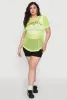 Plus Size Brooklyn College League Fishnet Top sold by Rainbow