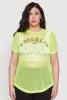 Plus Size Brooklyn College League Fishnet Top sold by Rainbow