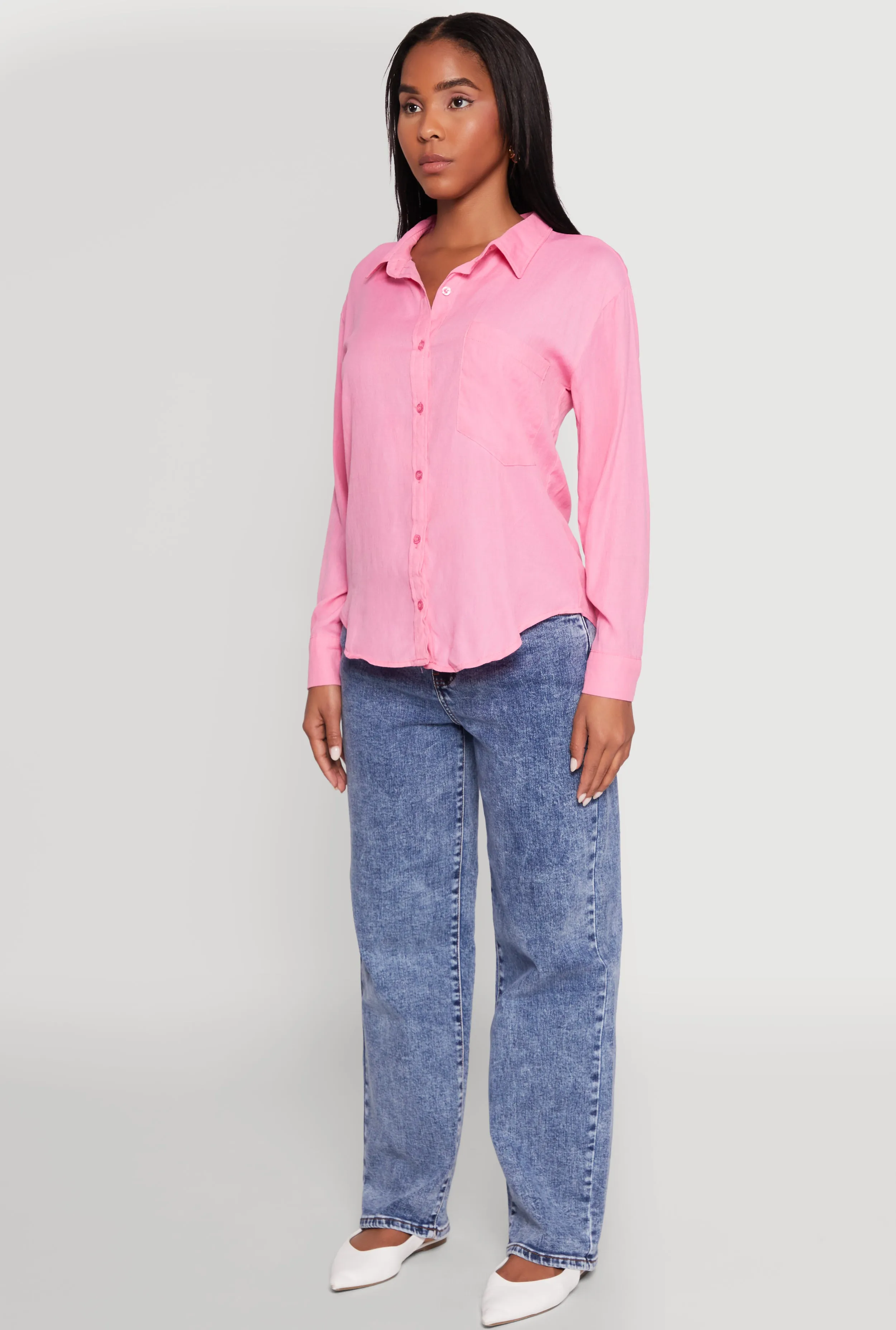 Iris Gauze Knit Button Front Shirt sold by Rainbow product image thumbnail 5