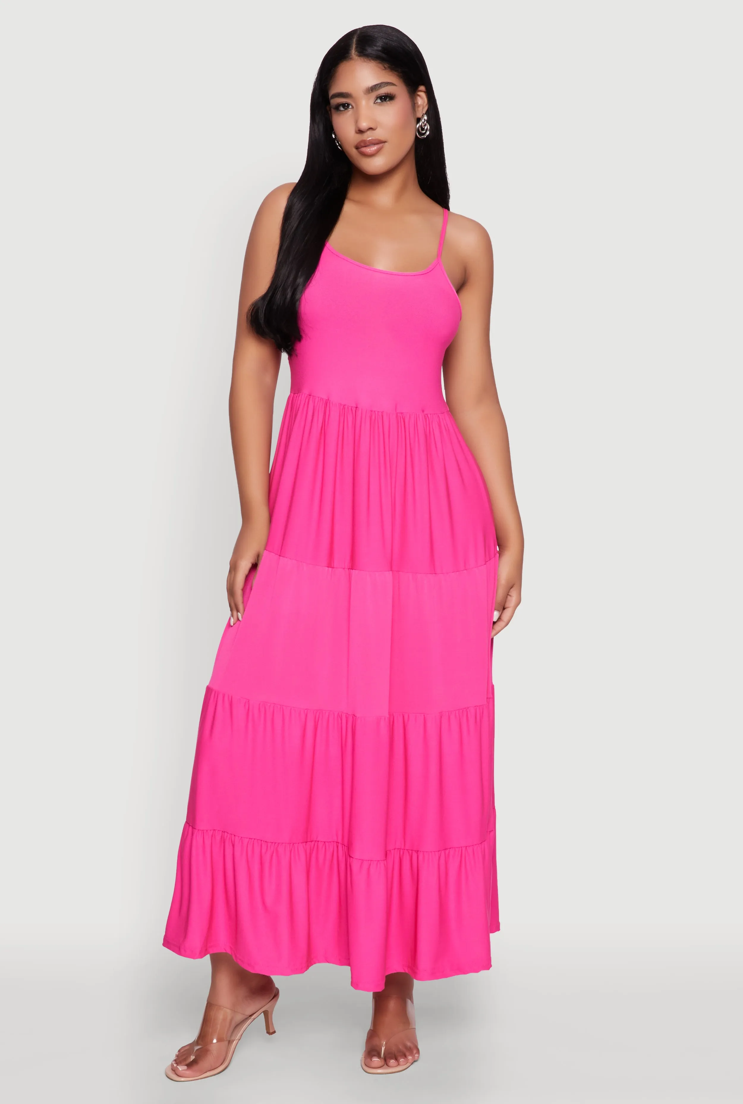 Scoop Neck Tiered Maxi Sundress sold by Rainbow product image thumbnail 2